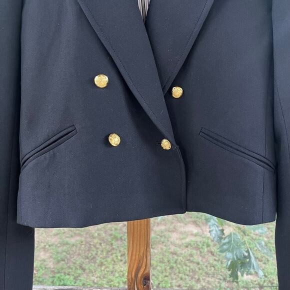 Veronica Beard Women's Black Cropped Blazer Size 4 - Picture 5 of 9